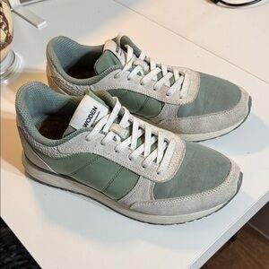 Women's Green and Gray Sneakers